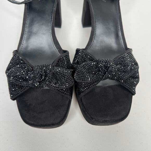 Elegant Black Ankle Strap Heels - Picture 3 of 8